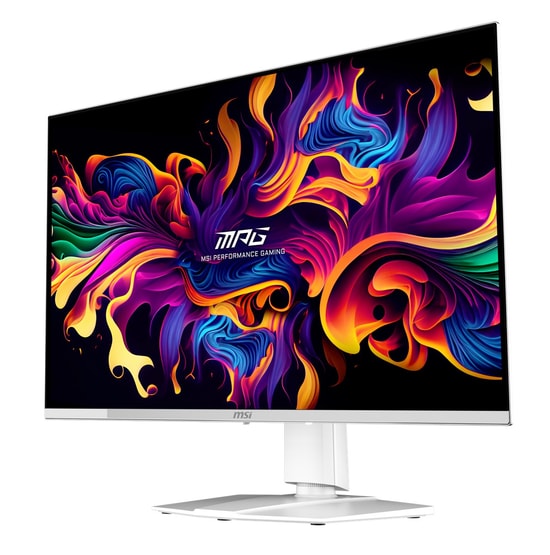 MSI MPG 321URXW QD-OLED Beyaz Gaming Monitör - 31.5 inç, 3840x2160 UHD, 240Hz, 0.03ms, G-Sync Compatible
