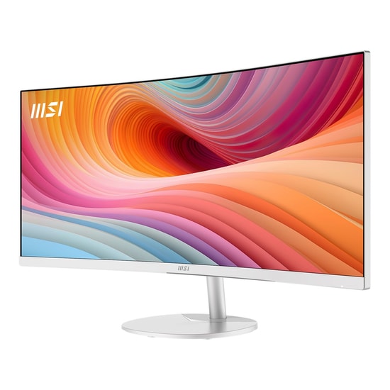 MSI PRO-MP341CQW-E12 MP341CQW E12 Monitör - 34 inç UWQHD 21:9 1500R VA 120Hz 1ms FreeSync Premium Kavisli Beyaz