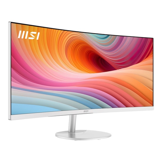 MSI PRO-MP341CQW-E12 MP341CQW E12 Monitör - 34 inç UWQHD 21:9 1500R VA 120Hz 1ms FreeSync Premium Kavisli Beyaz