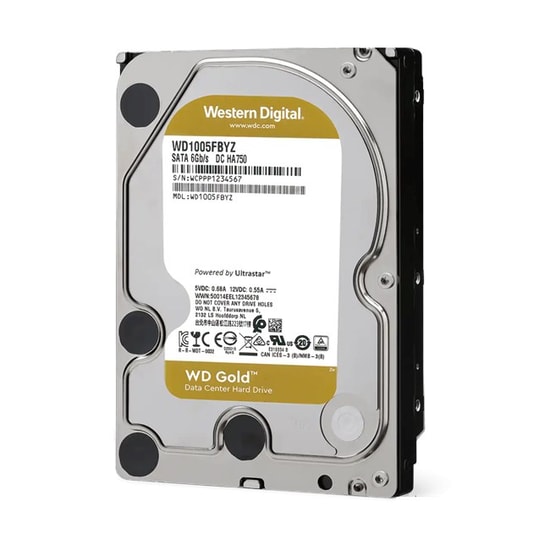 WD WD203KRYZ Gold Enterprise 20TB 3.5" Kurumsal SATA HDD - 7200RPM, 512MB Önbellek, SATA3, 285MB/s Sıralı Okuma