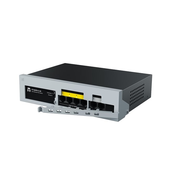 Stonet ST106PDI 6 Port 10/100Mbps Yönetilemez PoE Switch - 4 PoE Port, 65W, Desktop, Emniyet Kilitli, IEEE 802.3af/at