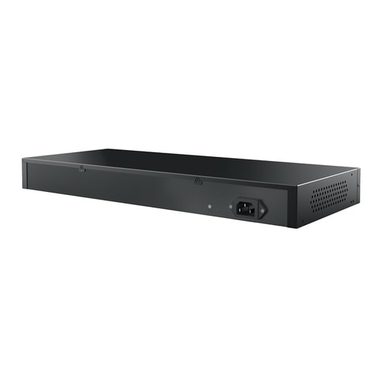 Stonet P124GH 24 Port 100Mbit PoE Switch - 24xPoE+, 375W, 2xSFP, Rackmount, Yönetilemez, 16K MAC, 440 x 180 x 45 mm