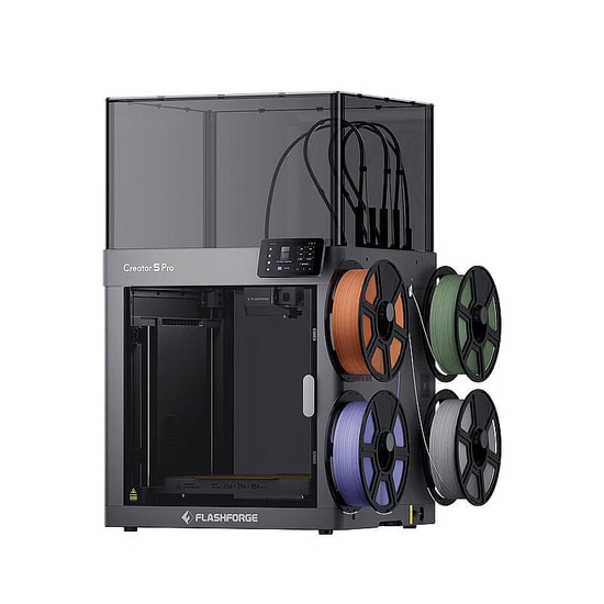 FlashForge Creator 5 Pro 3D Yazıcı (CREATOR-PRO-5) - FDM, 256x256x256 mm Baskı Hacmi, Çift Nozul, Isıtmalı Tabla