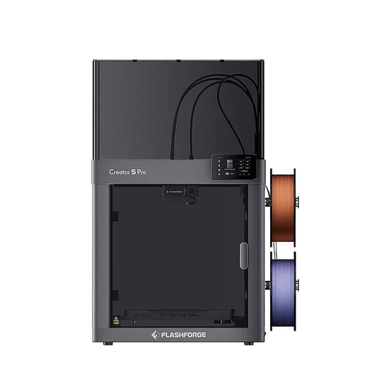 FlashForge Creator 5 Pro 3D Yazıcı (CREATOR-PRO-5) - FDM, 256x256x256 mm Baskı Hacmi, Çift Nozul, Isıtmalı Tabla