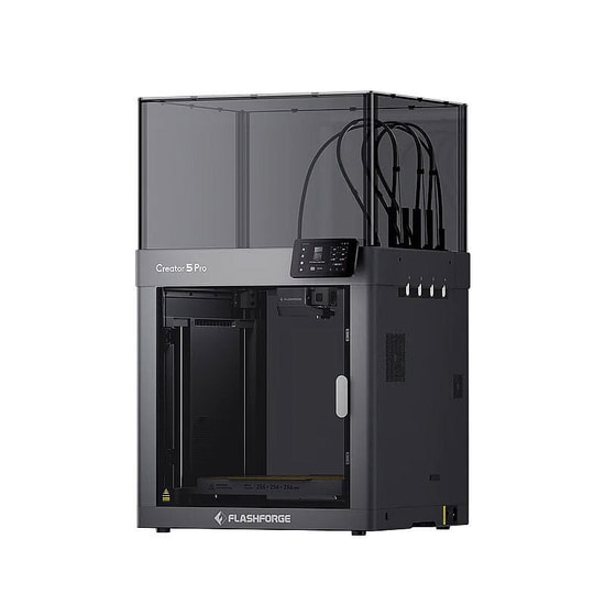 FlashForge Creator 5 Pro 3D Yazıcı (CREATOR-PRO-5) - FDM, 256x256x256 mm Baskı Hacmi, Çift Nozul, Isıtmalı Tabla