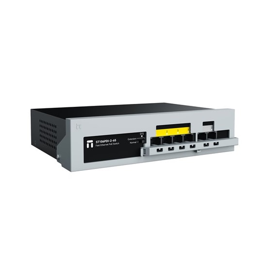 Stonet ST106GPDI-2G-65 Gigabit PoE Switch - 6 Port, 4xPoE+, 65W, Çelik Kasa, 2x Uplink, Yönetilemez, Emniyet Kilitli