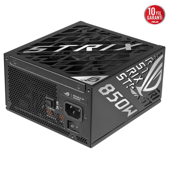 Asus ROG-STRIX-850P-GAMING Güç Kaynağı - 850 W, 80+ Platinum, Tam Modüler, Aktif PFC, 135 mm Fan, 10 Yıl Garanti