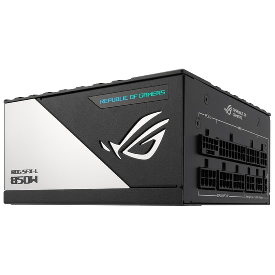 Asus ROG LOKI SFX-L 850W Güç Kaynağı - 80+ Platinum, Tam Modüler, ARGB, Aktif PFC, 120 mm Fan, 10 Yıl Garanti