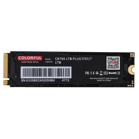 Colorful CN700 SSD Disk (CN700-1TB-PLUS-6000MBS-3000MBS) - 1 TB, M.2, 3D NAND, 6000 MB/s Okuma, 3000 MB/s Yazma