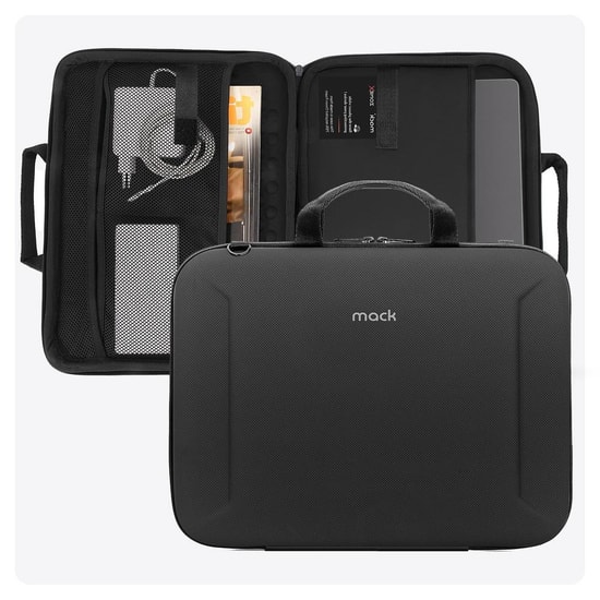 Mack MCE-1403-14-SIYAH Zone X Sert Yapılı 14 İnç Tablet Çantası - Darbe Korumalı, Siyah Renkli Koruyucu Çanta