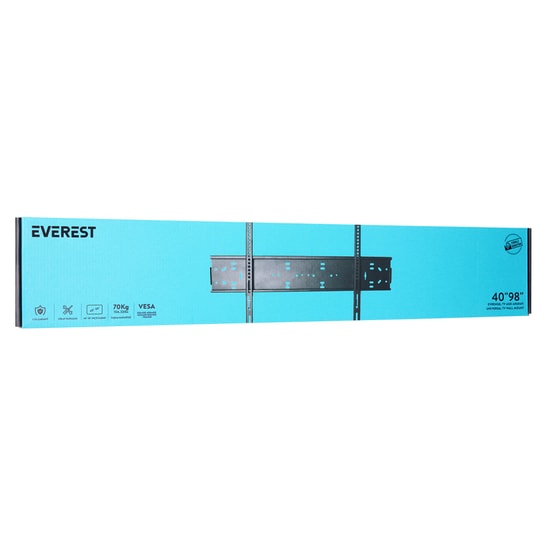 Everest TK-4098 TV Askı Aparatı - 40-98 inç, Sabit, 70 kg, Duvar Tipi, VESA 300x300/400x400/600x400/600x500/700x500