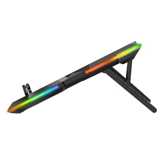 Rampage S47 COOLFLOW Notebook Soğutucu Stand (COOLFLOWS47) - 7 Kademeli Yükseklik Ayarı, 5 Kırmızı LED Fanlı