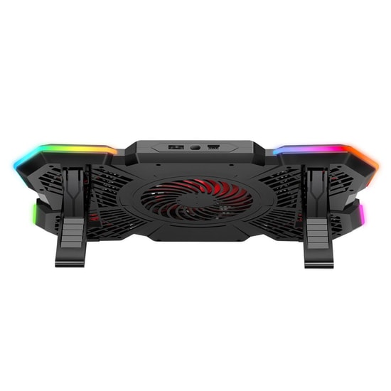 Rampage S47 COOLFLOW Notebook Soğutucu Stand (COOLFLOWS47) - 7 Kademeli Yükseklik Ayarı, 5 Kırmızı LED Fanlı