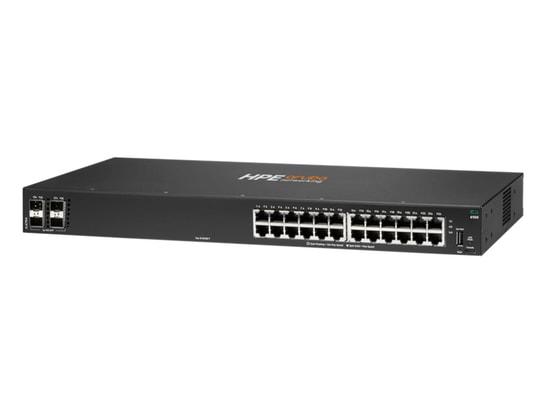 HP Aruba 6100 JL678A 24G Yönetilebilir PoE Switch - 24 Port 10/100/1000 Mbps, 4SFP+, Rack Mount Tasarım