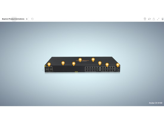 HP Aruba 6100 JL678A 24G Yönetilebilir PoE Switch - 24 Port 10/100/1000 Mbps, 4SFP+, Rack Mount Tasarım