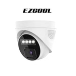 Ezcool EZ-1045IPS 5MP 2.8mm Hibrit PoE Sesli IP Dome Güvenlik Kamerası - 30 Metre Gece Görüşü, Mikrofonlu