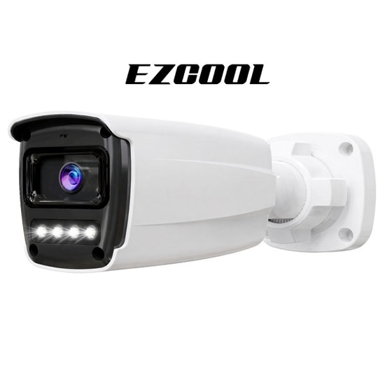 Ezcool EZ-1055FC 5MP Bullet Güvenlik Kamerası - 3.6mm Lens, 40m Gece Görüş Mesafesi, 4 Warm Full-Color AHD