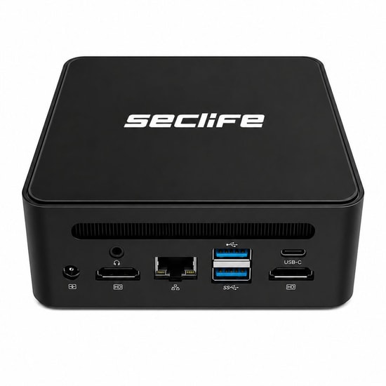 Seclife MP-Z045  Intel Core i5-12450H 8 GB RAM 500 GB SSD Mini PC - FreeDOS, Siyah, Paylaşımlı Grafik, Klavye Mouse