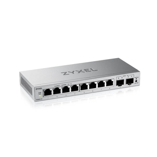 Zyxel GS1200-10 V3 Switch (GS1200-10V3-EU0101F) - 8 Port Gigabit, 2 SFP, Web Yönetilebilir, Fansız Metal Kasa