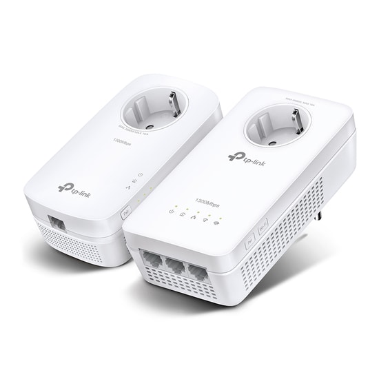 TP-Link TL-WPA8631P-KIT Powerline Adaptör Kiti - AV1300, AC1200 Wi-Fi, 3 Gigabit Ethernet Portu, 300 m Kapsama