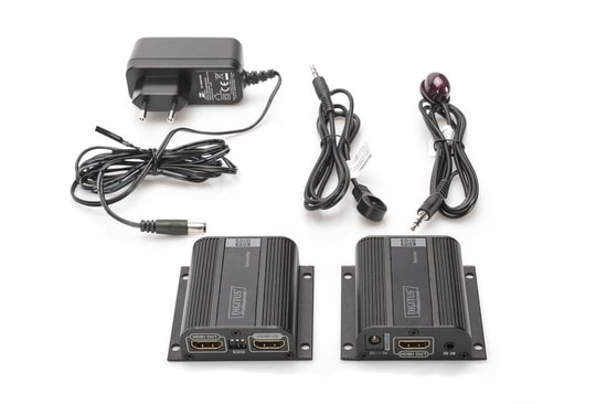 Digitus DS-55100-1 HDMI Sinyal Uzatma Seti 50m Full HD - 1080p/60Hz, PoC, HDCP Uyumlu, EDID, IR Alıcı/Verici