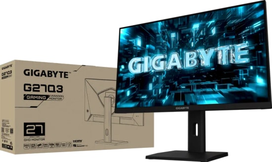 Gigabyte G27Q3 QHD 320Hz IPS Monitör - 27 inç, 1ms GTG, HDR400, 350 cd/m², HDMI 2.0, DisplayPort 1.4, 16:9