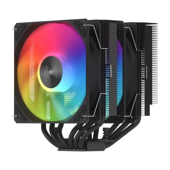 FSP MP7-BA 2x120mm ARGB Kule Tipi İşlemci Soğutucu - 6 Isı Borusu, 2 Fan, 1800 RPM, 76 CFM, PWM Fan, 32 dBA