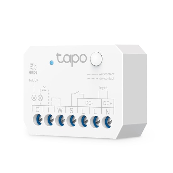 TP-Link Tapo (TAPO-S110E) Akıllı Wi-Fi Switch Röle Modülü - Kuru ve Islak Kontak, Matter Sertifikalı, Enerji İzleme