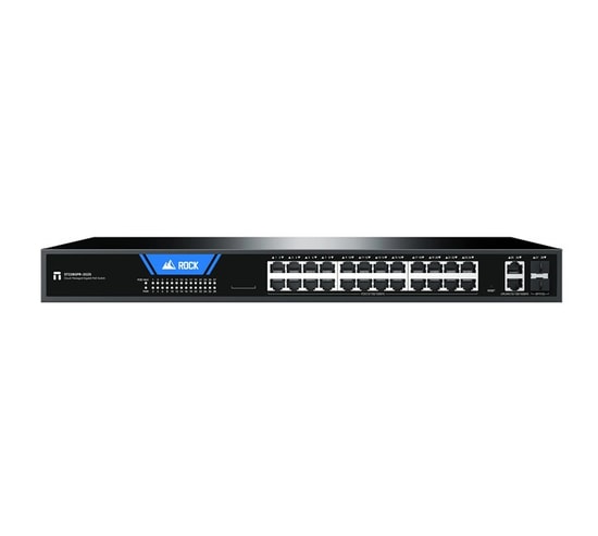 Stonet ST228GPR-2G2S-375W 26 Port Gigabit PoE Switch - 24xPoE+, 375W, 2xSFP, Rackmount, Yönetilebilir, IEEE 802.3af/at
