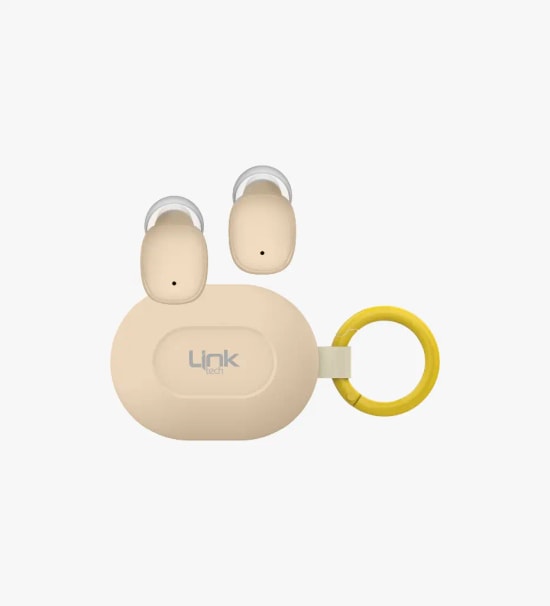 Linktech DOT7 Super Mini Çöl Altın TWS Bluetooth Kulaklık - BT v6, 230mAh Pil, 14 Saat Müzik, HIFI Audio Bas, TypeC Şarj