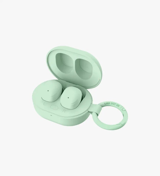 Linktech DOT7 Super Mini Mint Mavi TWS Bluetooth Kulaklık - BT v6, 230mAh Pil, 14 Saat Müzik, HIFI Audio Bas, TypeC Şarj
