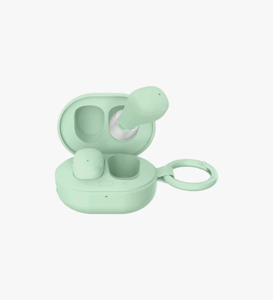 Linktech DOT7 Super Mini Mint Mavi TWS Bluetooth Kulaklık - BT v6, 230mAh Pil, 14 Saat Müzik, HIFI Audio Bas, TypeC Şarj