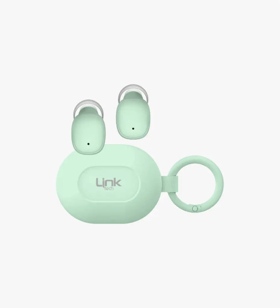 Linktech DOT7 Super Mini Mint Mavi TWS Bluetooth Kulaklık - BT v6, 230mAh Pil, 14 Saat Müzik, HIFI Audio Bas, TypeC Şarj