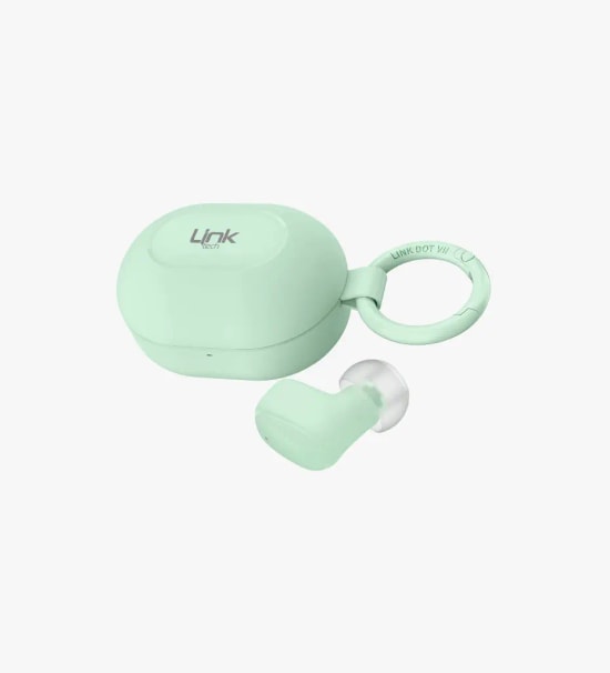 Linktech DOT7 Super Mini Mint Mavi TWS Bluetooth Kulaklık - BT v6, 230mAh Pil, 14 Saat Müzik, HIFI Audio Bas, TypeC Şarj