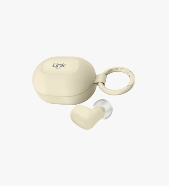 Linktech DOT7 Super Mini Altın TWS Bluetooth Kulaklık - BT v6.0, 230mAh Pil, 14 Saat Müzik, HIFI Audio Bas, Type-C Şarj