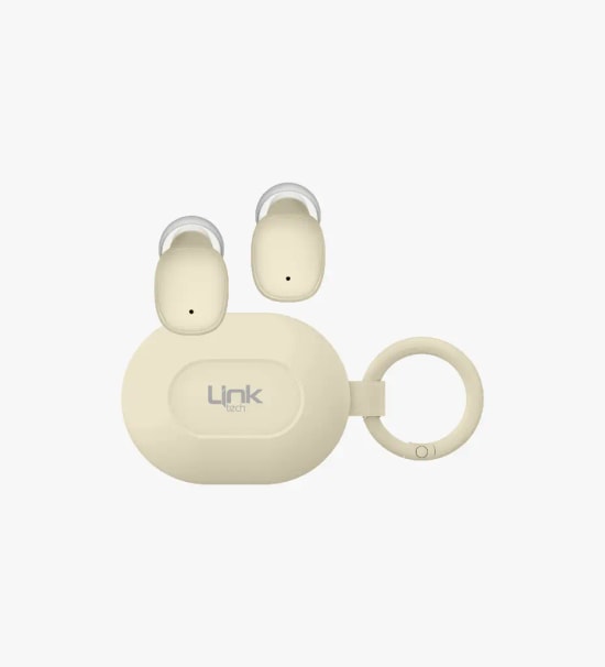 Linktech DOT7 Super Mini Altın TWS Bluetooth Kulaklık - BT v6.0, 230mAh Pil, 14 Saat Müzik, HIFI Audio Bas, Type-C Şarj