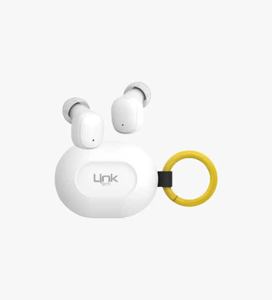 Linktech DOT7 Super Mini Beyaz TWS Bluetooth Kulaklık - BT v6.0, 230mAh Pil, 14 Saat Müzik, HIFI Audio Bas, Type-C Şarj