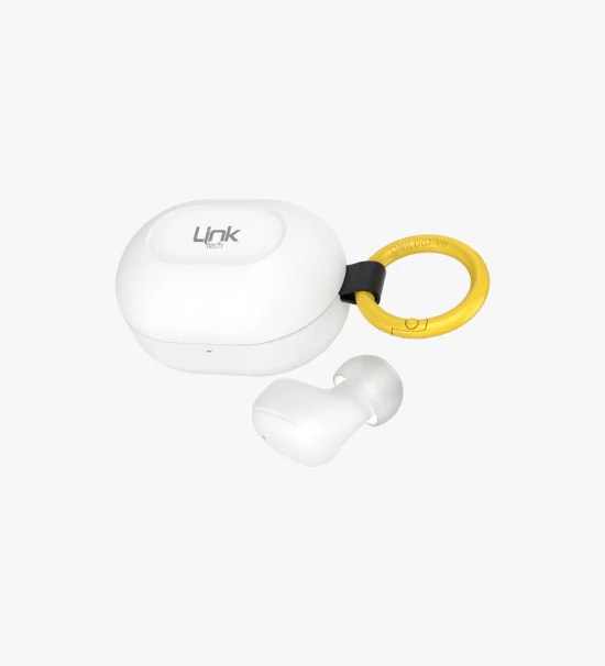 Linktech DOT7 Super Mini Beyaz TWS Bluetooth Kulaklık - BT v6.0, 230mAh Pil, 14 Saat Müzik, HIFI Audio Bas, Type-C Şarj