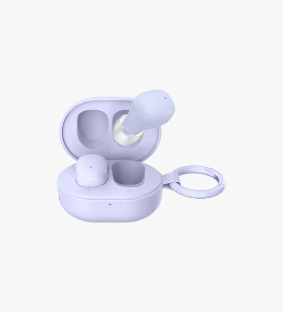 Linktech DOT7 Super Mini Mor TWS Bluetooth Kulaklık - BT v6.0, 230mAh Pil, 14 Saat Müzik, HIFI Audio Bas, Type-C Şarj