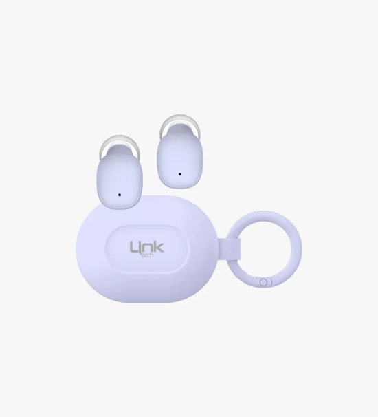 Linktech DOT7 Super Mini Mor TWS Bluetooth Kulaklık - BT v6.0, 230mAh Pil, 14 Saat Müzik, HIFI Audio Bas, Type-C Şarj