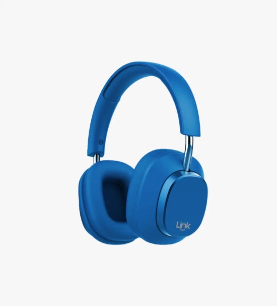 Linktech HP1 Ultra Hafif Lacivert Kulak Üstü Bluetooth Kulaklık - BT 6.0, 40mm Dinamik Sürücü, 300mAh Pil, 35 Saat Müzik