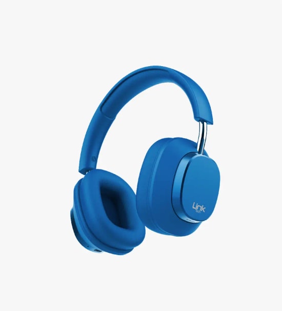 Linktech HP1 Ultra Hafif Lacivert Kulak Üstü Bluetooth Kulaklık - BT 6.0, 40mm Dinamik Sürücü, 300mAh Pil, 35 Saat Müzik