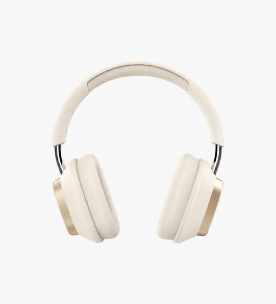 Linktech HP1 Ultra Hafif Krem Kulak Üstü Bluetooth Kulaklık - BT v6.0, 40mm Dinamik Sürücü, 300mAh Pil, 35 Saat Müzik