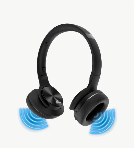 LinkTech HP22 Premium 2si 1 Arada Siyah Kablosuz 6W Hoparlör ve Kulaklık - 40mm Sürücü, BT 6.0, 1000mAh Pil, 25 Saat Ses