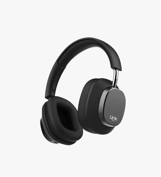 Linktech HP1 Ultra Hafif Siyah Kulak Üstü Bluetooth Kulaklık - BT v6.0, 40mm Dinamik Sürücü, 300mAh Pil, 35 Saat Müzik