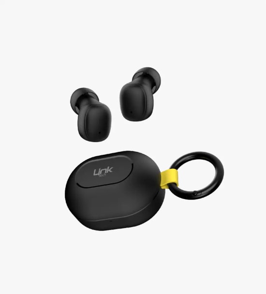 Linktech DOT7 Super Mini Siyah TWS Bluetooth Kulaklık - BT v6.0, 230mAh Pil, 14 Saat Müzik, HIFI Audio Bas, Type-C Şarj
