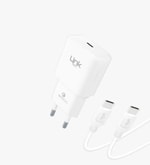 Linktech T465e Strong 20W ECO Dostu Şarj Cihazı ve 60W Type-C Kablo - QC 3.0 Hızlı Şarj, Aşırı Güç Koruması