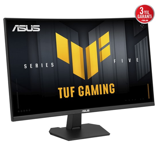 Asus TUF Gaming VG27VQM5F 27 inç Fast VA Kavisli 280Hz Monitör - Full HD, 0.5ms, 300 cd/m², HDMI, DisplayPort