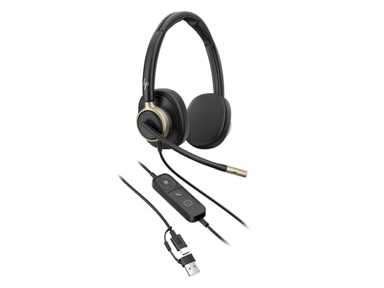 HP Poly Mission 825 Stereo USB Kablolu Kulaklık (C01FCAA) - ANC, 4 Gürültü Önleyici Mikrofon, 32 mm Sürücü, 164 g