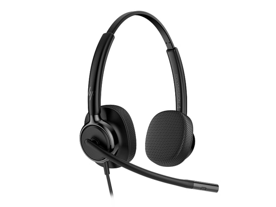 HP Poly Mission 425 USB HS WW Stereo USB Kablolu Kulaklık (C01B6AA) - 32 mm Sürücü, Gürültü Engelleyici Mikrofon